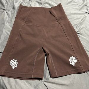 Brown High-Waisted Women's Shorts